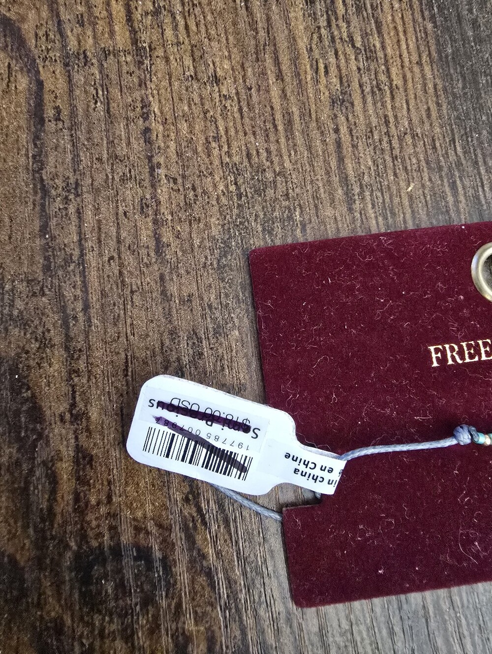 NWT! Free People, Blue Bead Adjustable Cord Bracelet, Grey,Lapis,Gold - Picture 5 of 5
